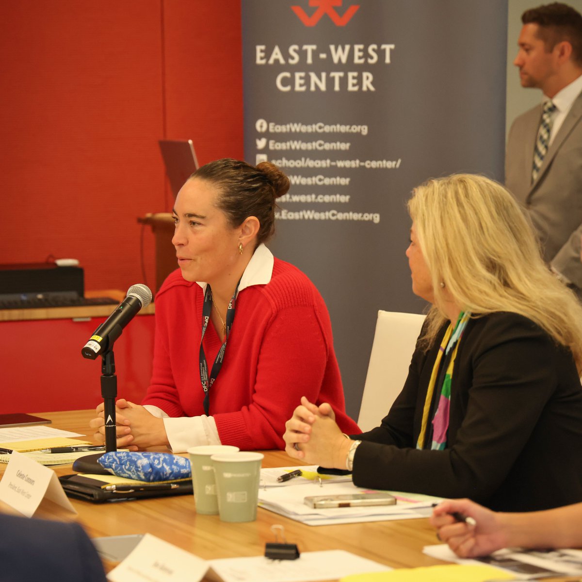 DFCgov's tweet photo. DFC and @EastWestCenter hosted an engaging discussion on energy security in the Pacific.

Conversations like these strengthen partnerships and advance deals that unlock growth for regional allies while opening markets to abundant American energy. https://t.co/Zyq2YmMfBK