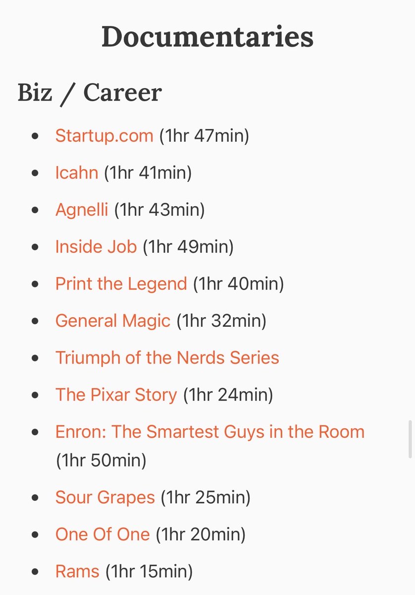 thebeautyofsaas's tweet photo. putting together the best documentary list on the internet https://t.co/47WYqEalWj