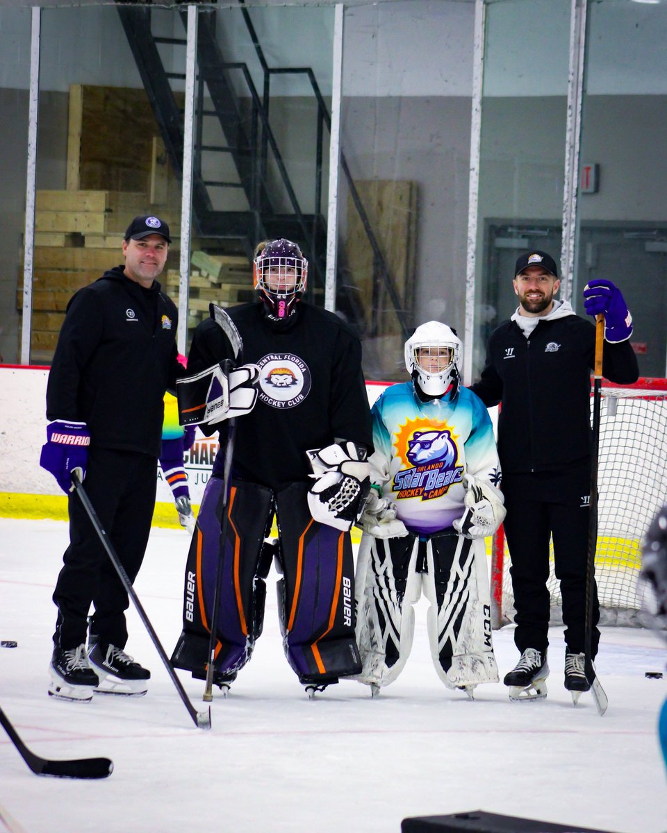 OrlandoHockey's tweet photo. Day 3 had a special guest, coach Matt! https://t.co/AmljtXCIoy