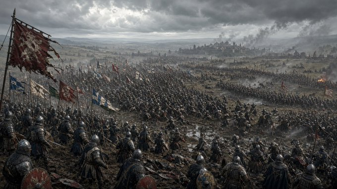 Epic Medieval Battlefield Panorama