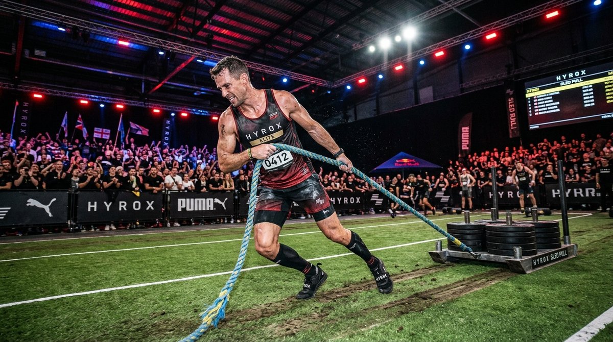 titanrxapp's tweet photo. 🧗 In the HYROX Sled Pull, maintaining rope tension and torso angle prevents premature bicep &amp; lower back fatigue.

Sled Pull technique: https://t.co/NJOxJ76IpP

#HYROXSledPull #HYROX #SledPull https://t.co/T7TZrslrcy
