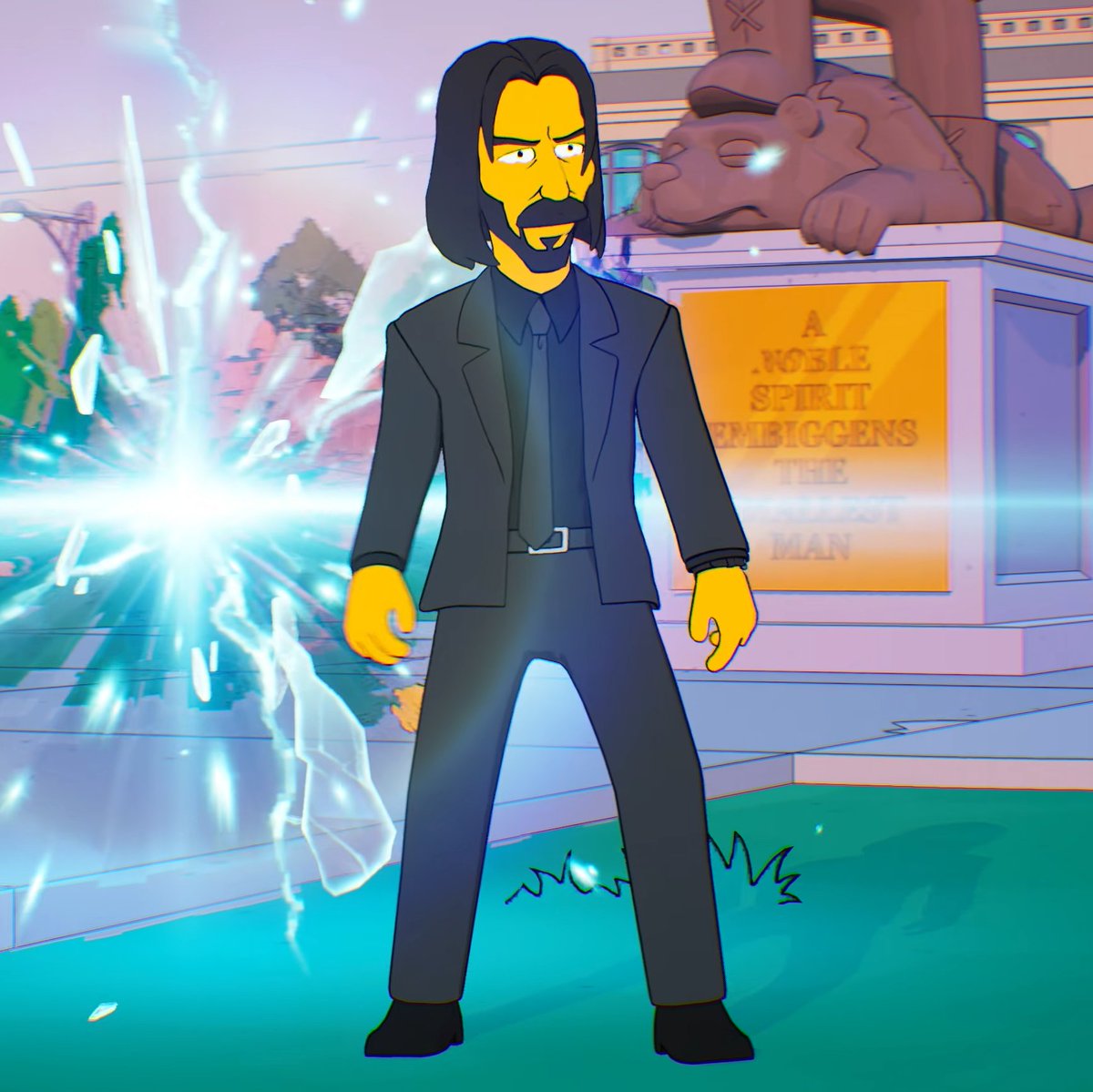 HYPEX's tweet photo. BETTER LOOK AT SIMPSONS JOHN WICK https://t.co/dpaZiYnoTh