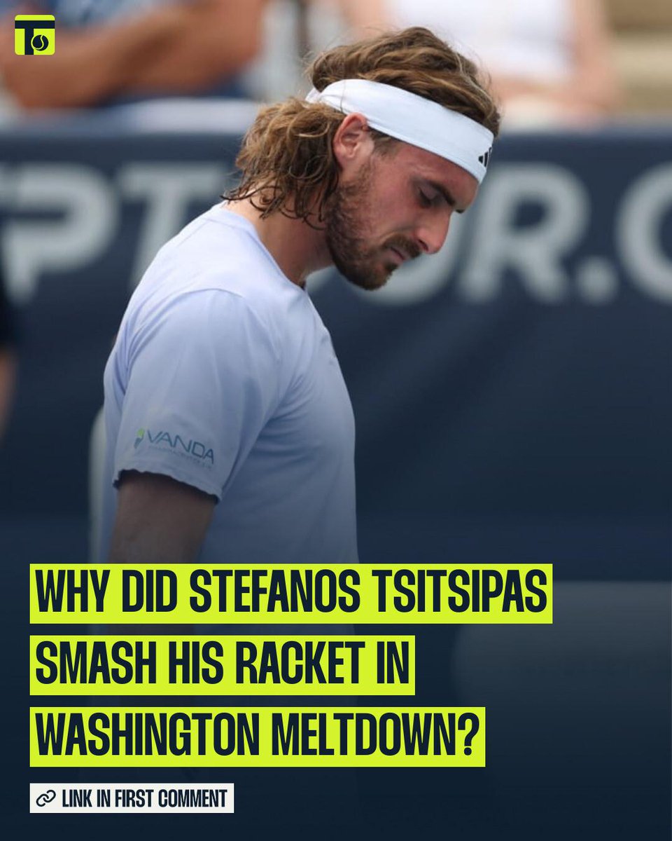 tennis365com's tweet photo. Alex de Minaur set up a dream all-Aussie clash at the Washington Open, but Stefanos Tsitsipas was not happy. #Tennis #Tsitsipas #DeMinaur https://t.co/EjERs6fpC7