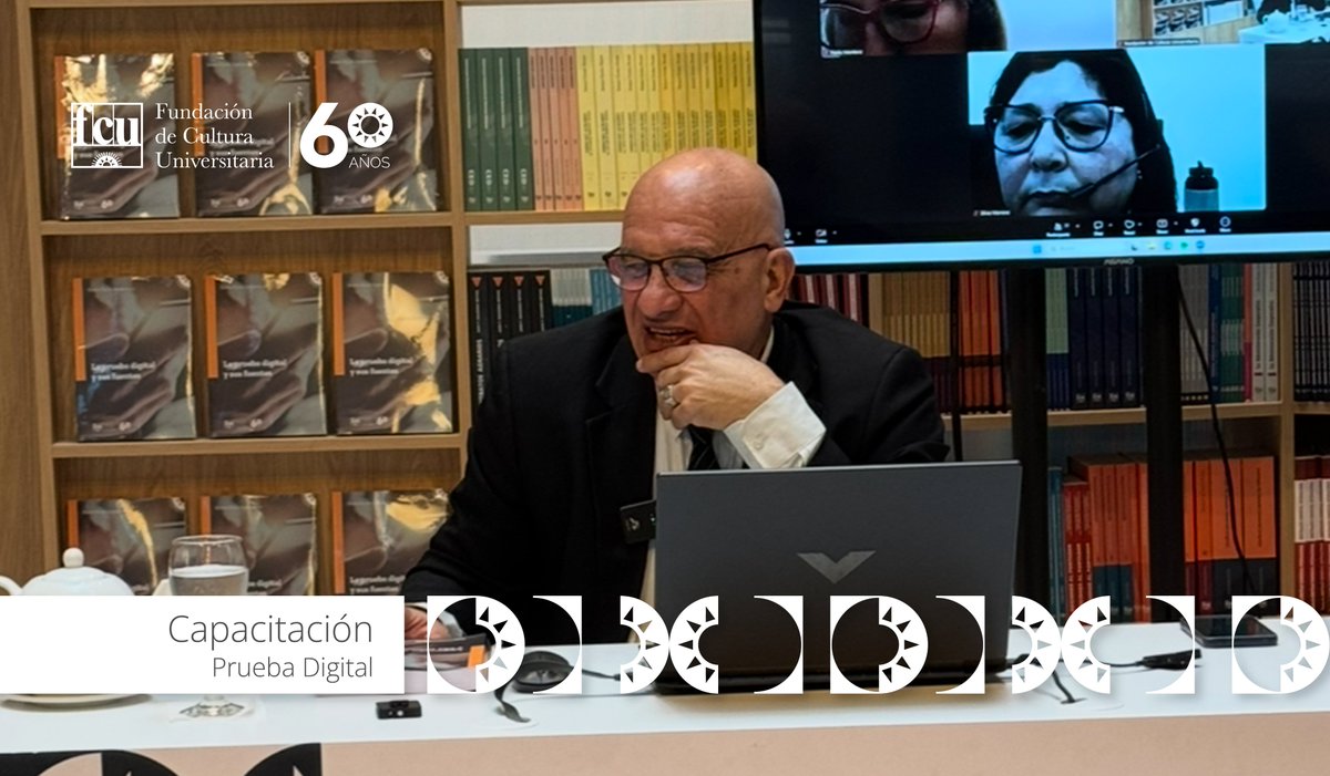 FCUniversitaria's tweet photo. Compartimos fotos de la capacitación «Prueba Digital» que dictó el Dr. @RDapkevicius.

¡Agradecemos a los asistentes por su participación! https://t.co/h6bJKphId8