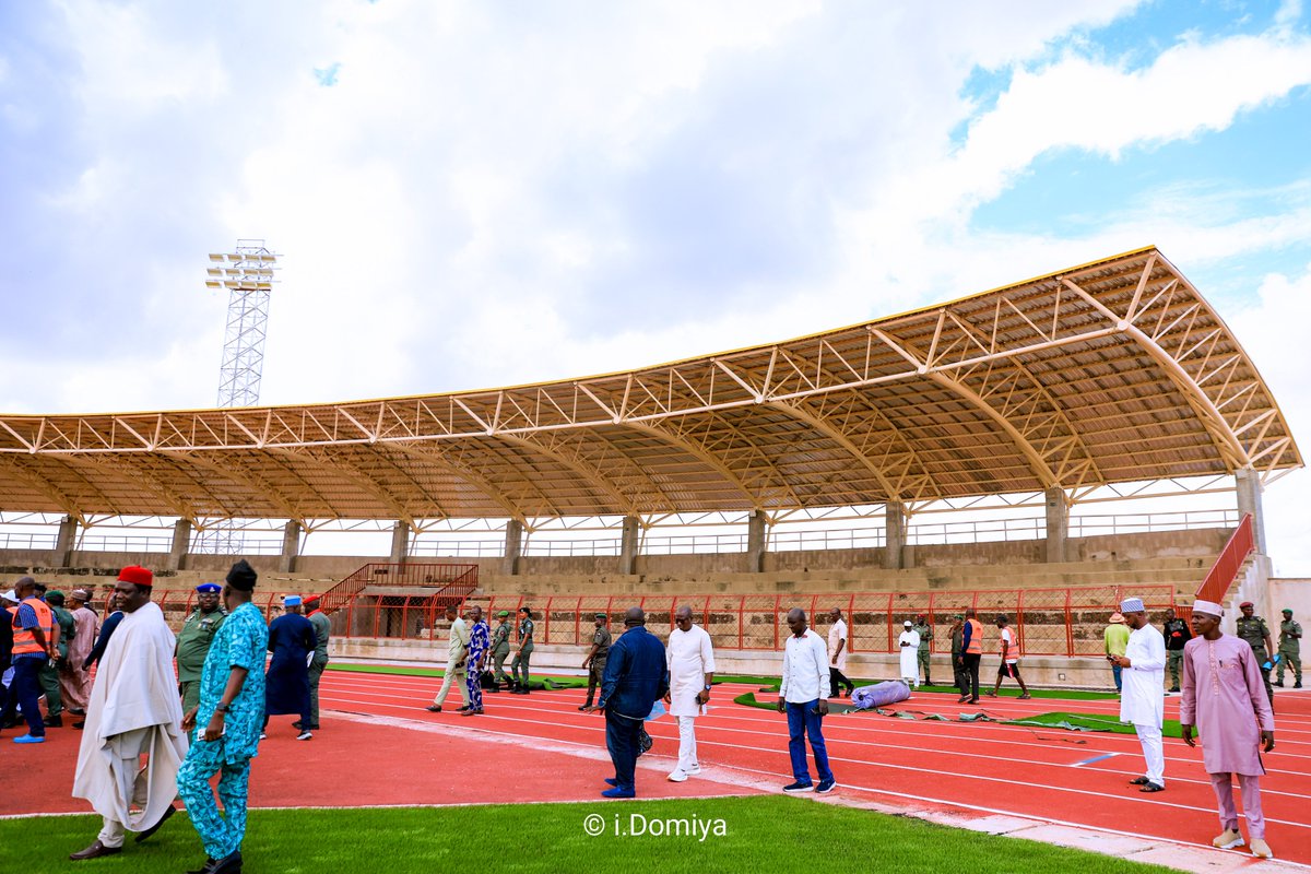 GovernorAUF's tweet photo. Today, I inspected the ongoing Adamawa State Ultra-Modern Stadium and the new NYSC Permanent Orientation Camp. Every project we started must be completed to the highest standard because our people deserve results, not excuses. We have met our obligations to contractors, and I expect them to meet theirs. Until my last day in office, I will keep pushing to deliver the infrastructure that strengthens our economy, expands opportunities for our youth, and moves Adamawa forward.