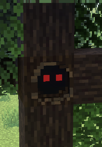 pleinair1212's tweet photo. 毎日新ブロック追加388日目 【何かが潜む木のうろ】                   
#Minecraft #Blockbench https://t.co/tWj0LwKZMF