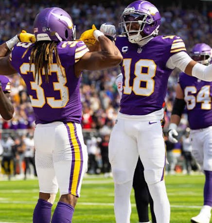 Vikeologist's tweet photo. The Vikings will be wearing their classic uniforms Week 1 vs. Green Bay. https://t.co/04OdgSWLwV