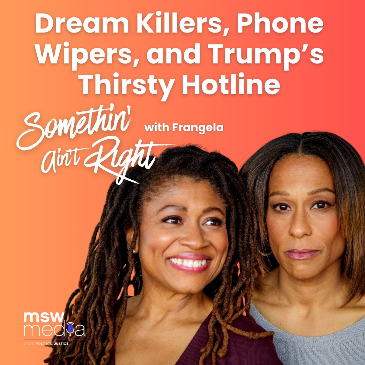 mswmediapods's tweet photo. Political scandals, government overreach, and the absurdity of America's latest headlines.
New #SomethingAintRight with @frangeladuo #MSWMedia 🎤
Drop a like and follow for more news with humor.
Listen: https://t.co/5CrdPAEqrJ https://t.co/DErD20DqPm