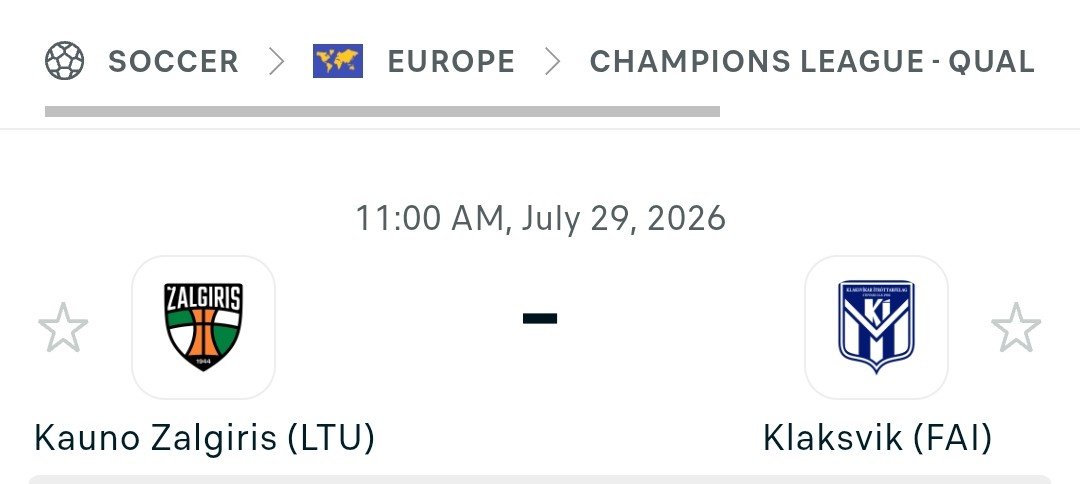MONEYLINEMATH15's tweet photo. #UCLQUALIFIERS 🇪🇺

⚽️🇪🇺 KLAKSVIK (OVER 2) 3u

⚽️🇪🇺 KLAKSVIK (1H OVER 1 /+110) 3u

⚽️🇪🇺 KLAKSVIK (1H OVER 1.5 /+250) 1u

⚽️🇪🇺 KLAKSVIK (1H OVER 2.5 /+800) 1u

⚽️🇪🇺 KLAKSVIK (BTTS /+110) 3u

⚽️🇪🇺 KLAKSVIK (1H BTTS +450) 1u

⚽️🇪🇺 ZALGIRIS (TT OVER 2.5 /+400) 1u

#GamblingX https://t.co/WDiZBankgk