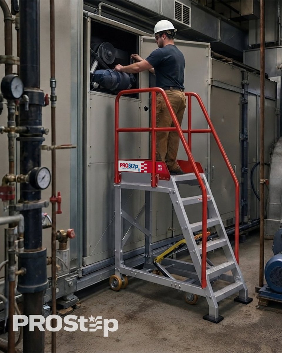 ErectaStep's tweet photo. Most rolling ladders are stuck in wide‑aisle thinking. Visit https://t.co/BPiIAUrhfJ or connect with the ErectaStep team for details and pricing.
#ProStep #RollingLadders #NarrowAisle #IndustrialAccess #ErectaStep https://t.co/4FVc33xuPC