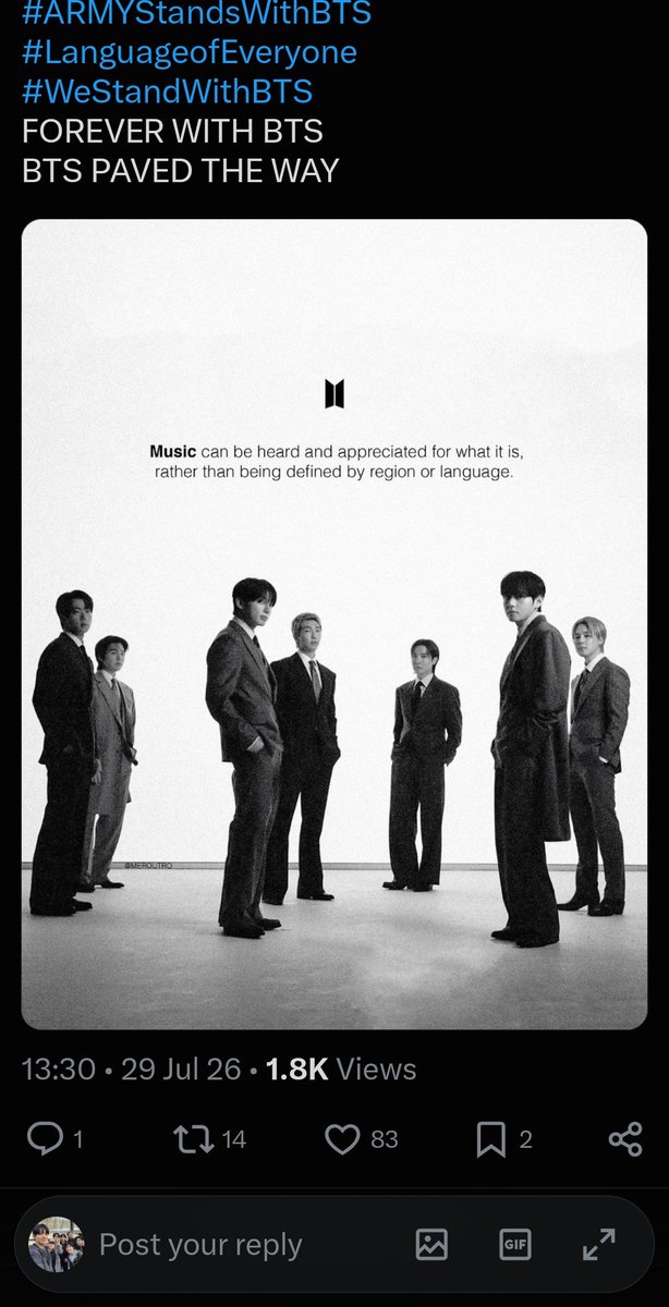 lanapnxs's tweet photo. @winnttaebear We love bts ⟭⟬
#ARMYStandsWithBTS
#LanguageofEveryone
#WeStandWithBTS
FOREVER WITH BTS  
BTS PAVED THE WAY https://t.co/ax4eMWCQU0