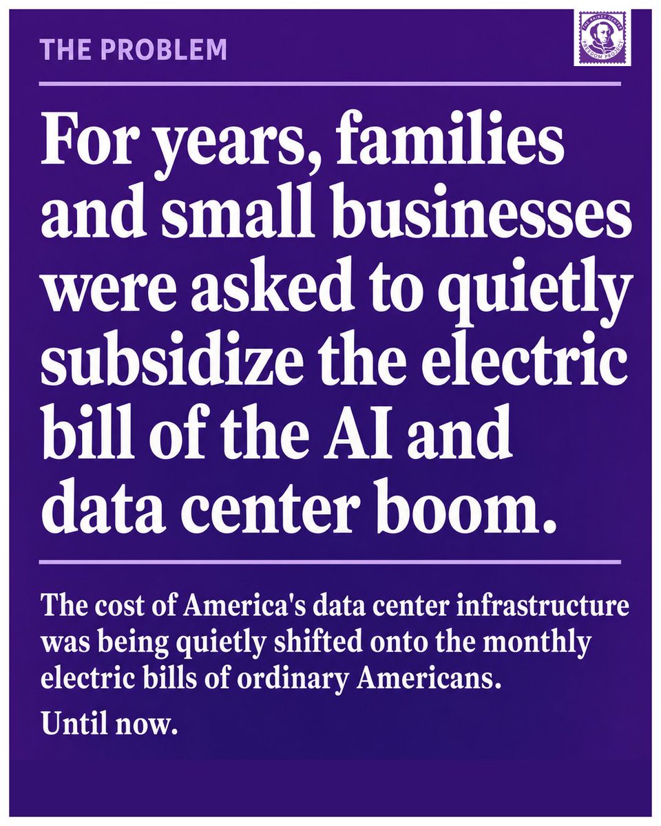 RaineyFreedom's tweet photo. President Trump secured 200+ commitments to the Ratepayer Protection Pledge.
The idea is simple: if your data center needs power, you build it, buy it, and pay for it. Not the family down the street. Not the small business on the corner.
#RaineyFreedom #RatePayerProtection #DataCenters