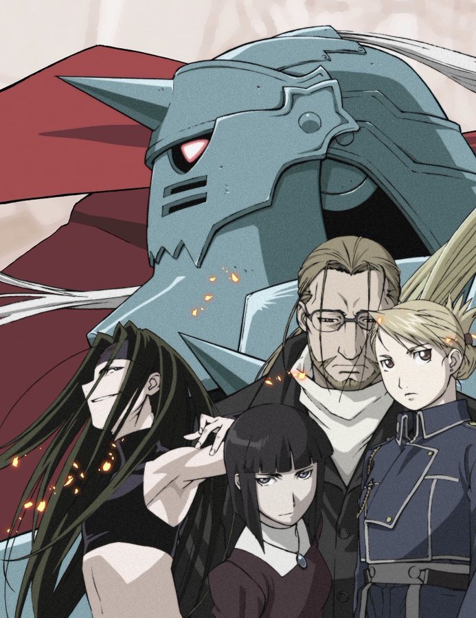 Retroanimes_'s tweet photo. Fullmetal Alchemist artwork by Hiromu Arakawa https://t.co/rP6KO24tJU