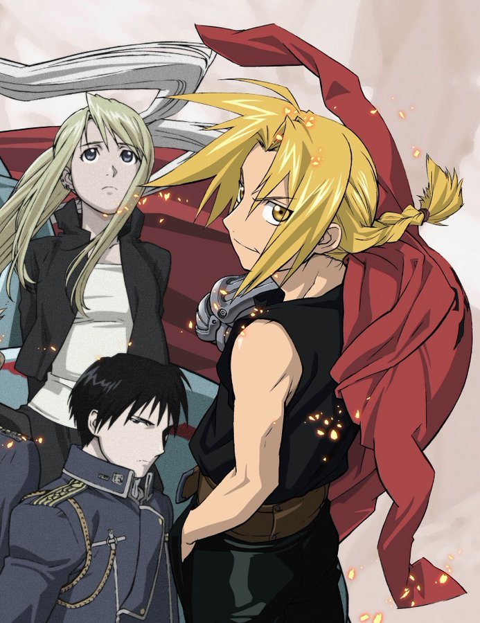 Retroanimes_'s tweet photo. Fullmetal Alchemist artwork by Hiromu Arakawa https://t.co/rP6KO24tJU