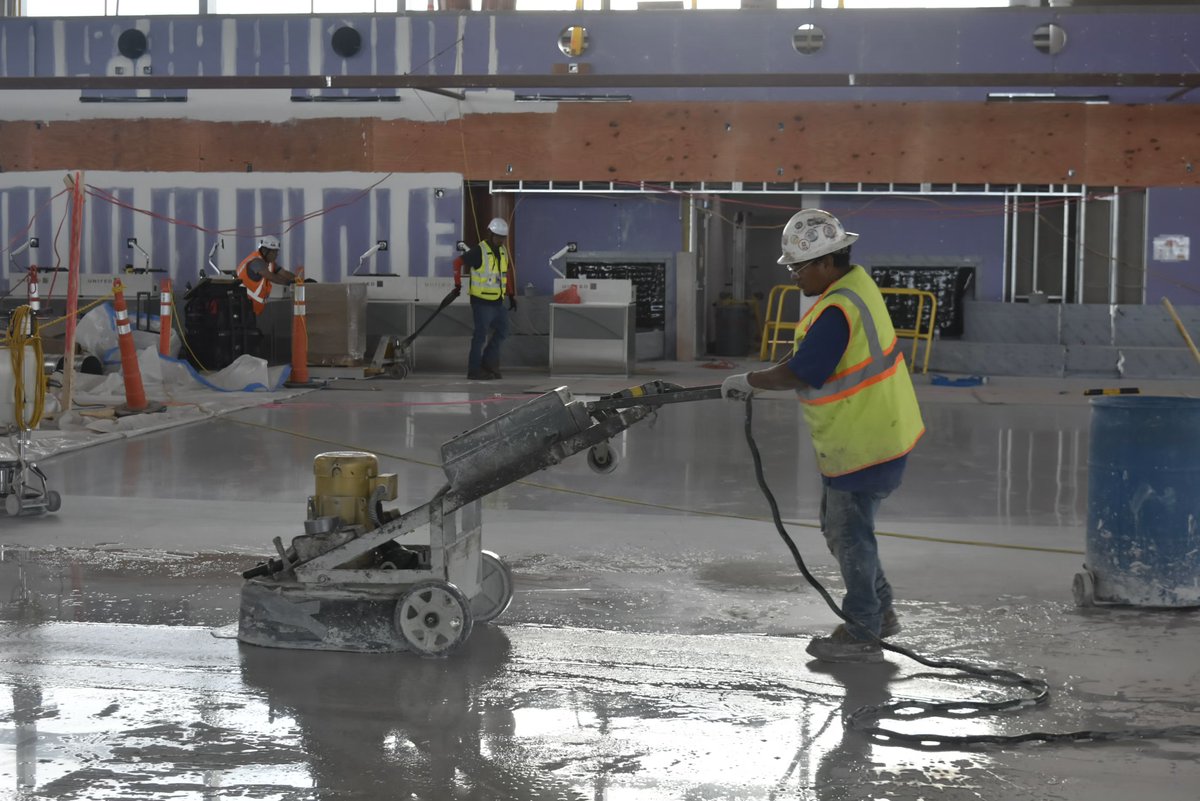 IUBAC's tweet photo. The new Pittsburgh International Airport is flying high! From stunning #terrazzo & precision #tile to durable #masonry, our skilled craftworkers brought unmatched expertise, training, and solidarity to this massive project: https://t.co/JCcxzjGTut
#WorksiteWednesday #UnionProud https://t.co/5Zn1ssAiuc