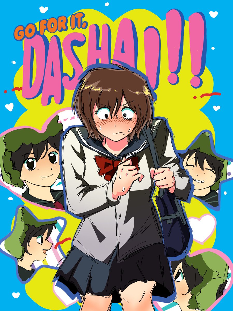 daria_non8's tweet photo. also redrew my old ugly art #goforitnakamura #anime #art #cute https://t.co/F6L3JrfMQ6
