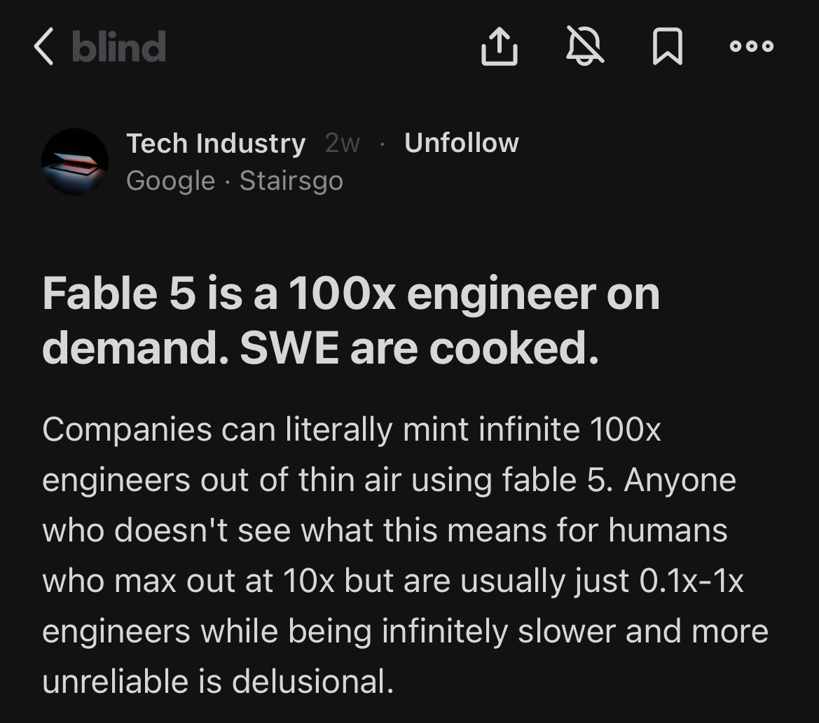 Joinblindindia's tweet photo. The gap between AI expectations and reality is wild. https://t.co/i39dv1Ty1m