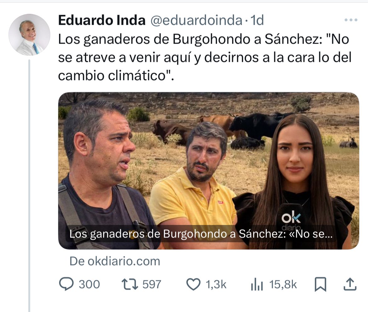 EgioVictor's tweet photo. La Asociación de Ganaderos de Burgohondo contrató presuntamente a un operario para hacer trabajos con maquinaria pesada en el monte a pesar de estar prohibido por el altísimo riesgo de incendio. Por sus santos cojones.

Es importante limpiar el monte. Pero para acabar con los incendios lo que hay que limpiar de verdad es España de estos fascistas negacionistas y de sus altavoces mediáticos.