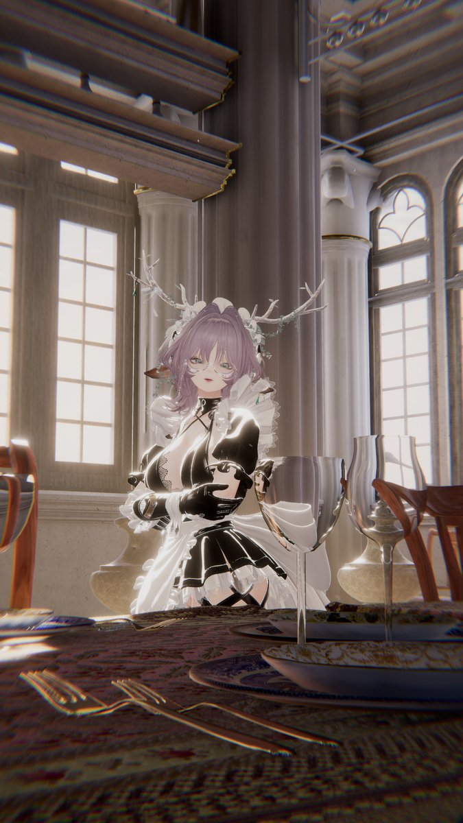 GlennYuuVRC's tweet photo. You have arrived. May I be of service, Master ? ✨

#LUMINA_EX #ルミナ3D #AdamEve桜 #VRChat #VRChatPhotography #LUMINA3D https://t.co/ZMK0nHWPHP