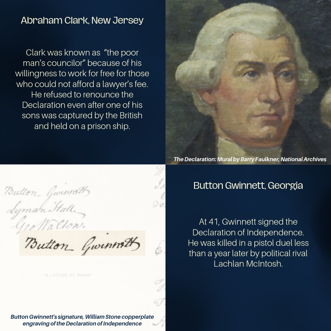 USNatArchives's tweet photo. Signing the Declaration of Independence was an act of treason— and a potential death sentence.

Explore the lesser-known stories of our nation’s Founding Fathers.
#America250 https://t.co/ZTnvCpBVEU
