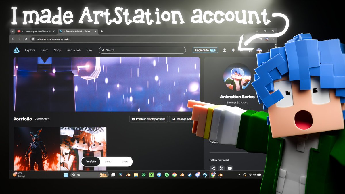 AnimationSerie1's tweet photo. If you want to see behind the scenes of my renders and animations check my ArtStation account I made!

Sometimes I will share the references and the directions I use in here, sometimes I might even sell the models, renders I made with files and all.
--> https://t.co/4bn83NcWSP https://t.co/sx0tcR9iGD