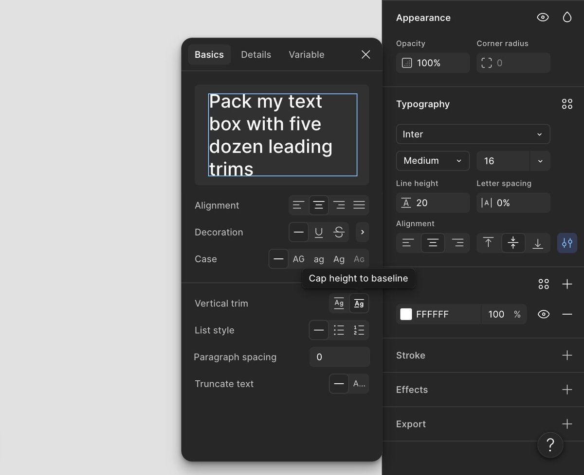 giomak8's tweet photo. ⚡ Let’s talk about Figma's Vertical Trim feature.
Who uses this regularly, and what's your primary use case for it? 

Drop your thoughts below! 👇

#figma #dailyui #baseline #verticaltrim #typography https://t.co/BLHpHVAvM1
