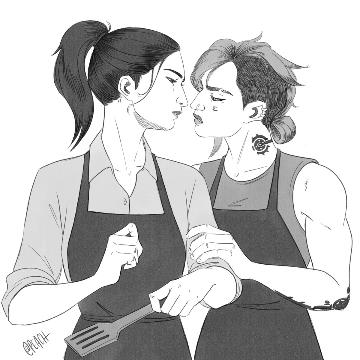 PeachesPlace's tweet photo. Luna Monroe requested "Vi teaching Caitlyn how to cook but they almost kiss instead"

Chef Vi Pianist Cait my beloved🥰 https://t.co/N4trjpnoPZ