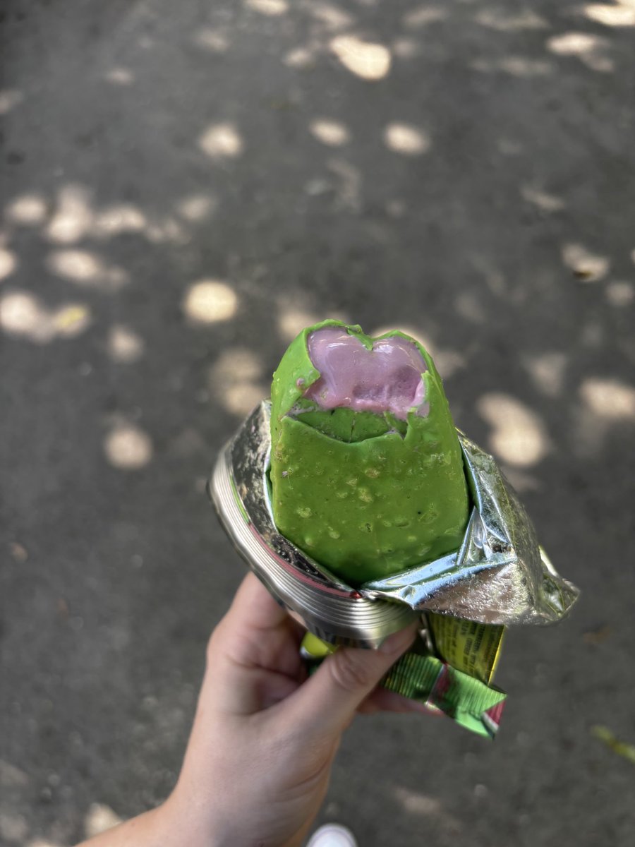 your_beetroot's tweet photo. One thing I always miss about Ukraine is the insane variety of ice cream.

Just grabbed a cactus-watermelon-strawberry with popping caramel https://t.co/B7qjVBxy7J