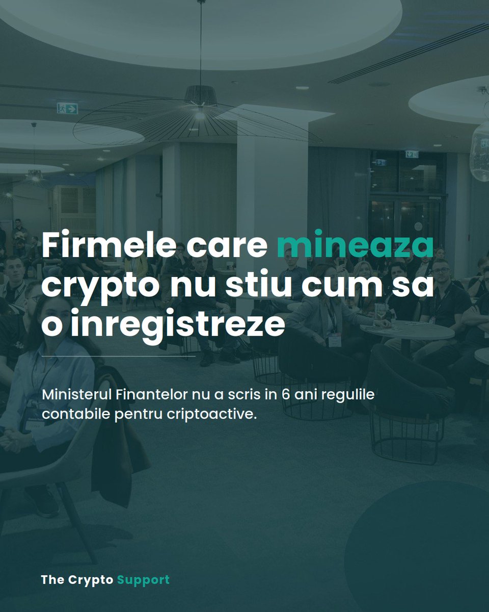 CryptoSupportRO's tweet photo. Firmele care minează crypto au o problemă: cum o înregistrează în contabilitate?

Ministerul Finanțelor are regulile contabile în așteptare de 6 ani.

Rezultatul: fiecare firmă improvizează, iar controlul devine risc.

Investești în crypto? Ține evidența fiscală simplu cu
@CryptoSupportRO