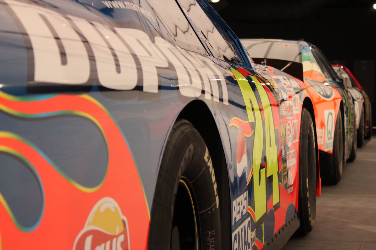 Jeff Gordon's 2004 Brickyard 400 winning car on display at the IMS