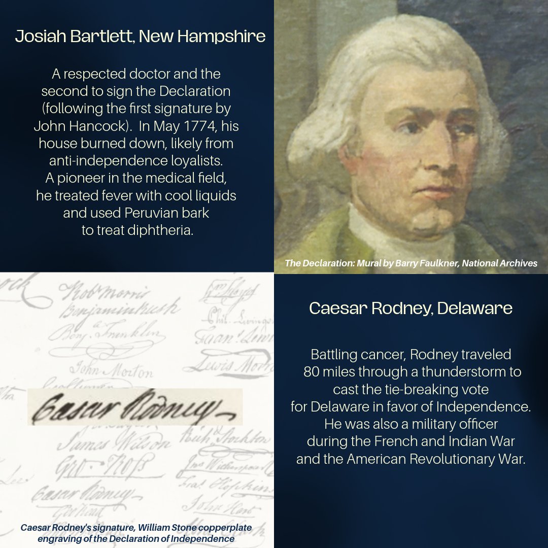 USNatArchives's tweet photo. Signing the Declaration of Independence was an act of treason— and a potential death sentence.

Explore the lesser-known stories of our nation’s Founding Fathers.
#America250 https://t.co/ZTnvCpBVEU