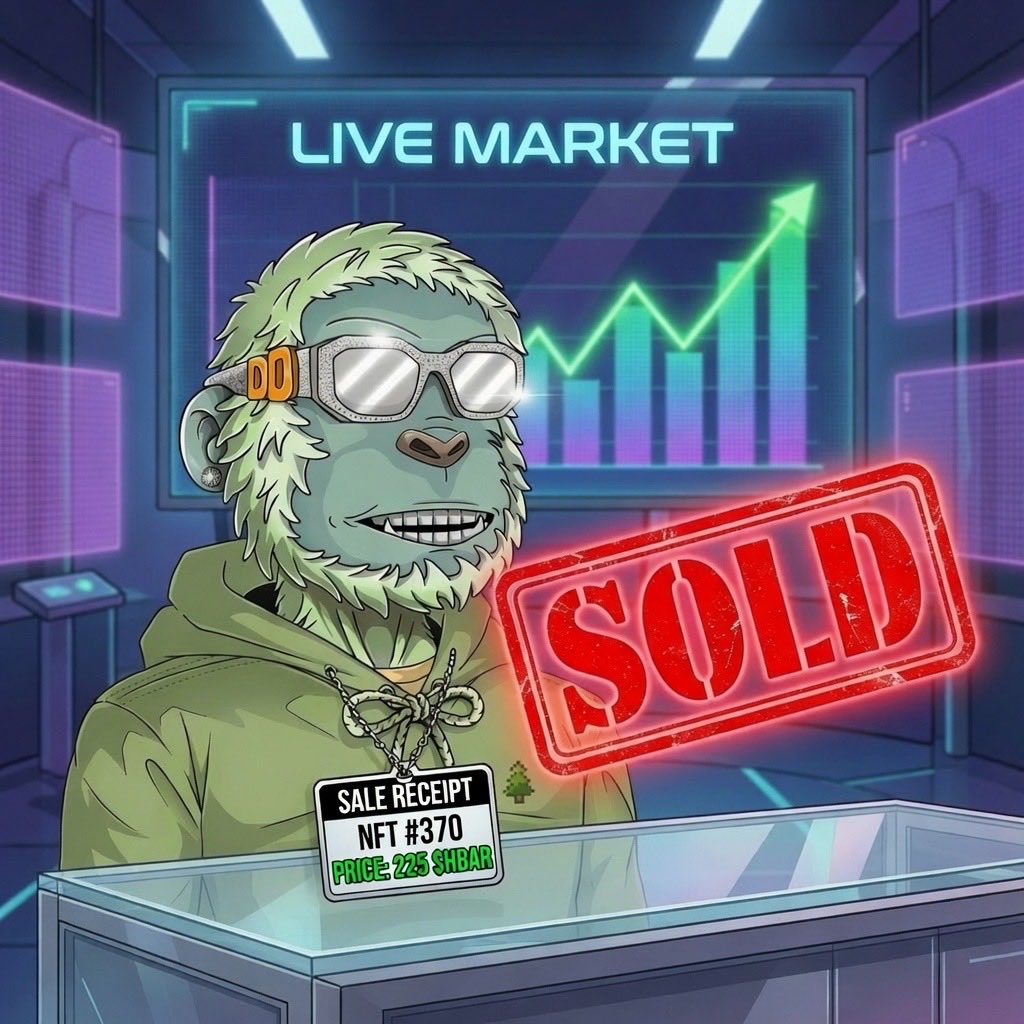 TheYeDDz's tweet photo. LATEST SALE ON @SentX_io ✅ 

Congrats to the buyer and seller! 🤝 

Secure yourself a YeDDz today. ⬇️

https://t.co/xU79vnwBLs

Only 4 away from our intial 200 $HBAR mint price! 🤌 https://t.co/njZ5amUOc5