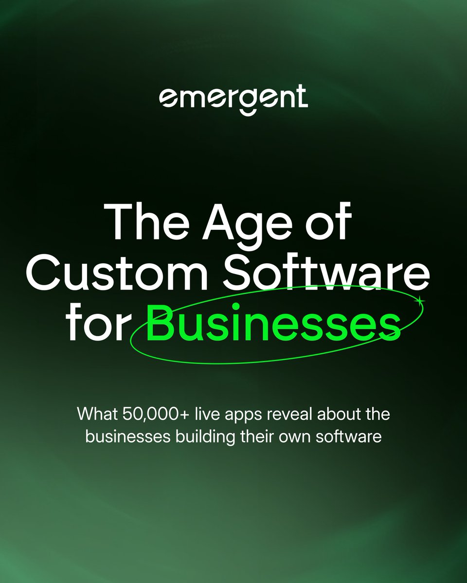 emergentlabs's tweet photo. After analyzing 50,000+ deployed apps, we found that businesses are building software around the way they already operate, not the other way around 🧵 https://t.co/WJYespIm6d