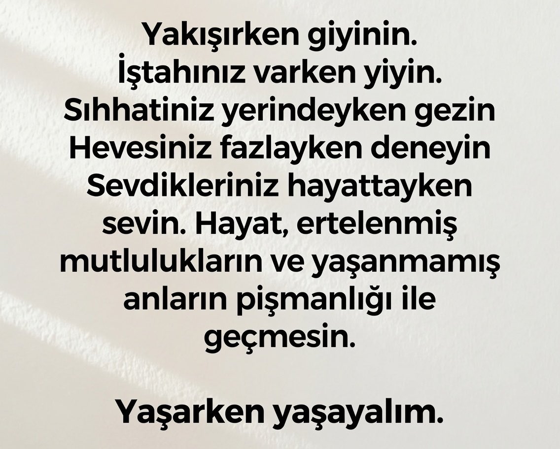 gregorsamsamsi's tweet photo. Yaşarken yaşayalım. https://t.co/advrjO5ww7