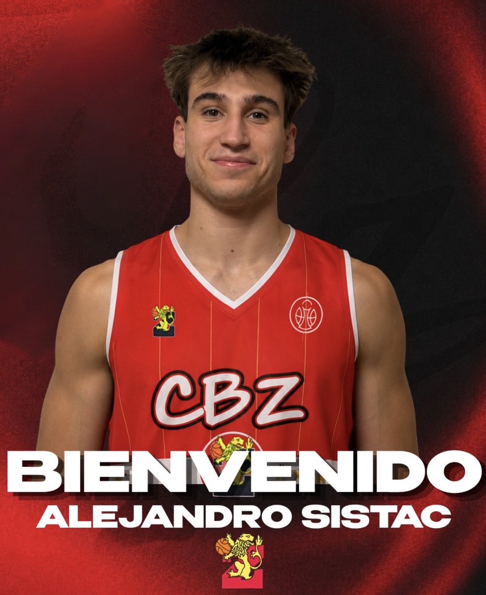 cbzaragoza's tweet photo. 🔴⚫️ ¡Bienvenido, Alejandro Sistac!

📈 Progresión.
✨ Talento.
⚡ Ambición 
🛡️ Lucha incansable.

Son algunos de los adjetivos de un enérgico escolta.

Seguimos apostando por el talento local: ya son 5 los jugadores zaragozanos que defenderan al CBZ esta temporada. ❤️🏠 https://t.co/JyoJ4BkcSb