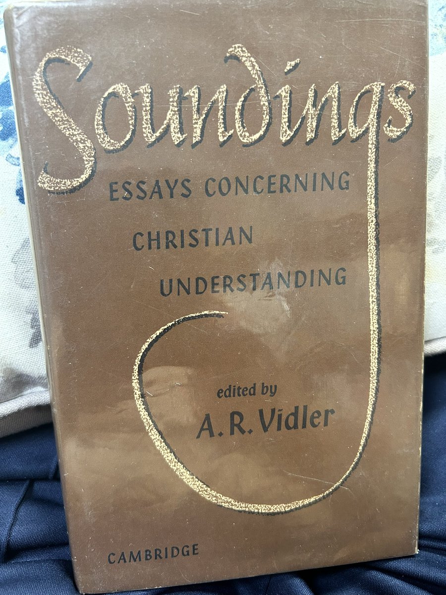TerryTastard's tweet photo. Published 60 years ago. Used to be in every liberal vicar’s study. Interesting how the essays have aged. Habgoood on religion and science, irrelevant. Harry Williams on Freud thought-provoking. Ed Sanders on NT nicely balances honesty and orthodoxy. Alec Vidler insufferably smug. https://t.co/gAgFSFsoxR