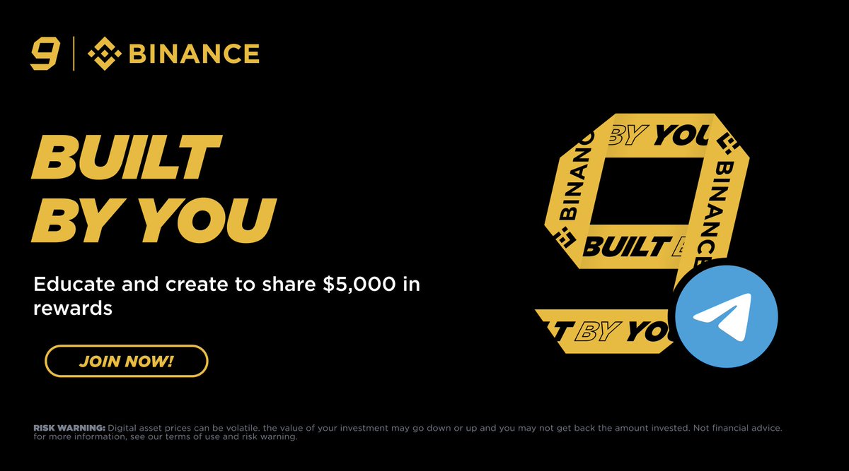 BinanceAfrica's tweet photo. Join the Binance Telegram Built by You campaign and Share $ 5,000 in rewards.

Learn, share, and engage  with the community on the Binance English Telegram group!  

Details 👉 https://t.co/5ve1pNr586 https://t.co/Y09Ls5cGrk