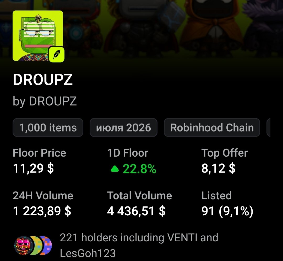 IURIIdev's tweet photo. One day people will ask why @DROUPZNFT stood out.

The answer is simple.

50% of the mint was donated through @AdamWeitsman 💚

Every secondary purchase continues the mission with another 5% for children.

Some collections create volume.

Others create legacy.

Choose wisely. 💚 https://t.co/ec4SQ8TVf5