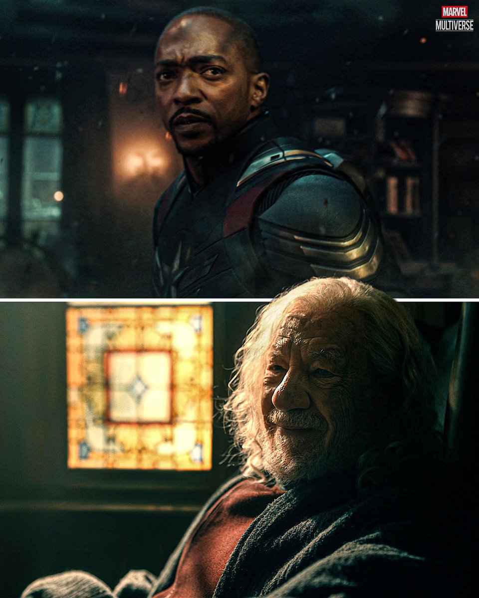 MarvelMultive's tweet photo. Anthony Mackie talks about meeting lan McKellen for the first time while filming ‘AVENGERS: DOOMSDAY’:

“I go to lan McKellen, he goes, ‘Hello, son.’ I’m like, ‘lan McKellen, sir, you’re amazing, it’s amazing to work with you.’

He goes, ‘So what are you doing in the film?' and I’m like, ‘I’m Captain America.’

And he goes, ‘Wonderful... and you deserve that.’”

(via: IMDb)