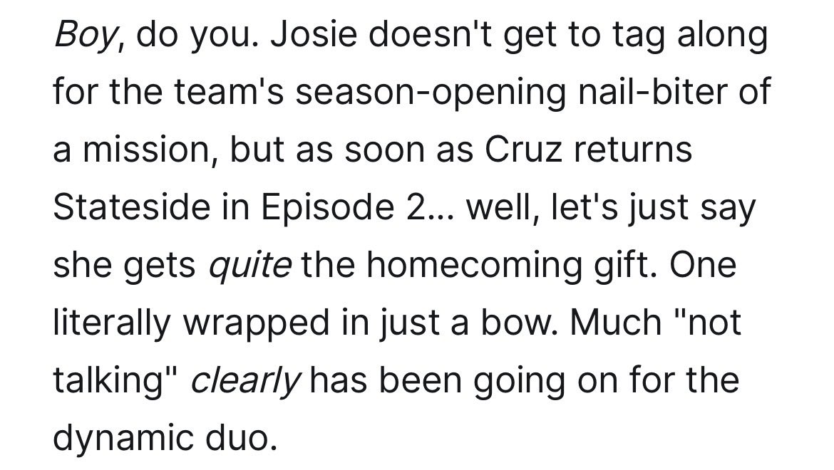 LIONESSUPDATE's tweet photo. ✍️ | Matt Mitovich on what to expect from Josie and Cruz in the third season of Lioness. [29.07.26] https://t.co/HbmVdOLaQJ