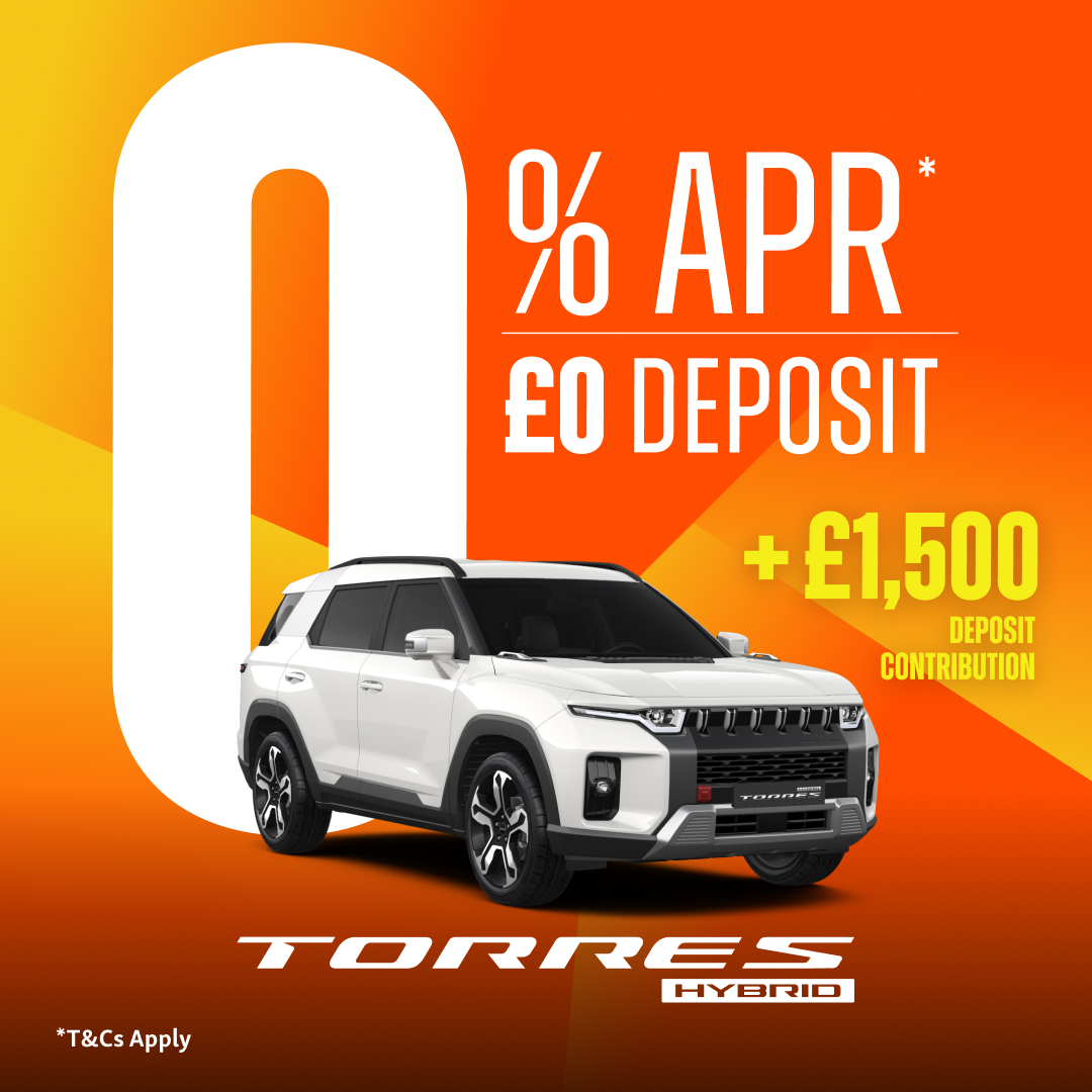 KGM_UK's tweet photo. Thinking about making the switch to hybrid? The KGM Torres Hybrid is now available with 0% APR Representative finance* and a £1,500 finance deposit contribution.

Discover now: https://t.co/KvEclD0Zbq

 *T&amp;Cs apply. #KGM #EscapeConvention #TorresHybrid https://t.co/D8qFKgkenm