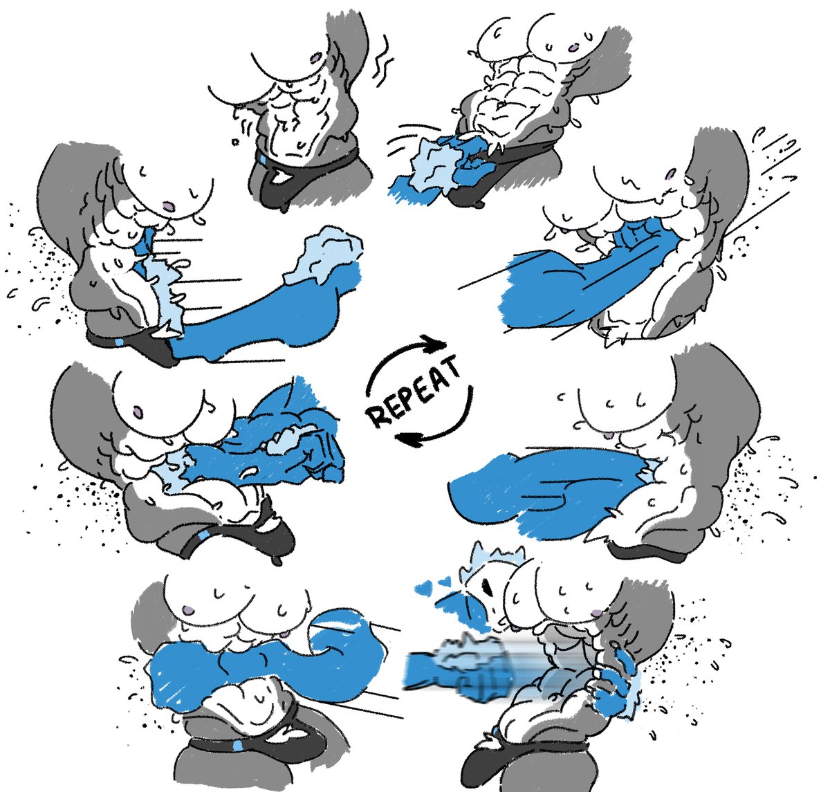Kiyar97648310's tweet photo. Doodle-comic - Kiyar vs Water Elemental [1\5]

Kiyar got into a serious fight. Let's see how well he trained his abs... 👊💥 https://t.co/9bBnb74rNH