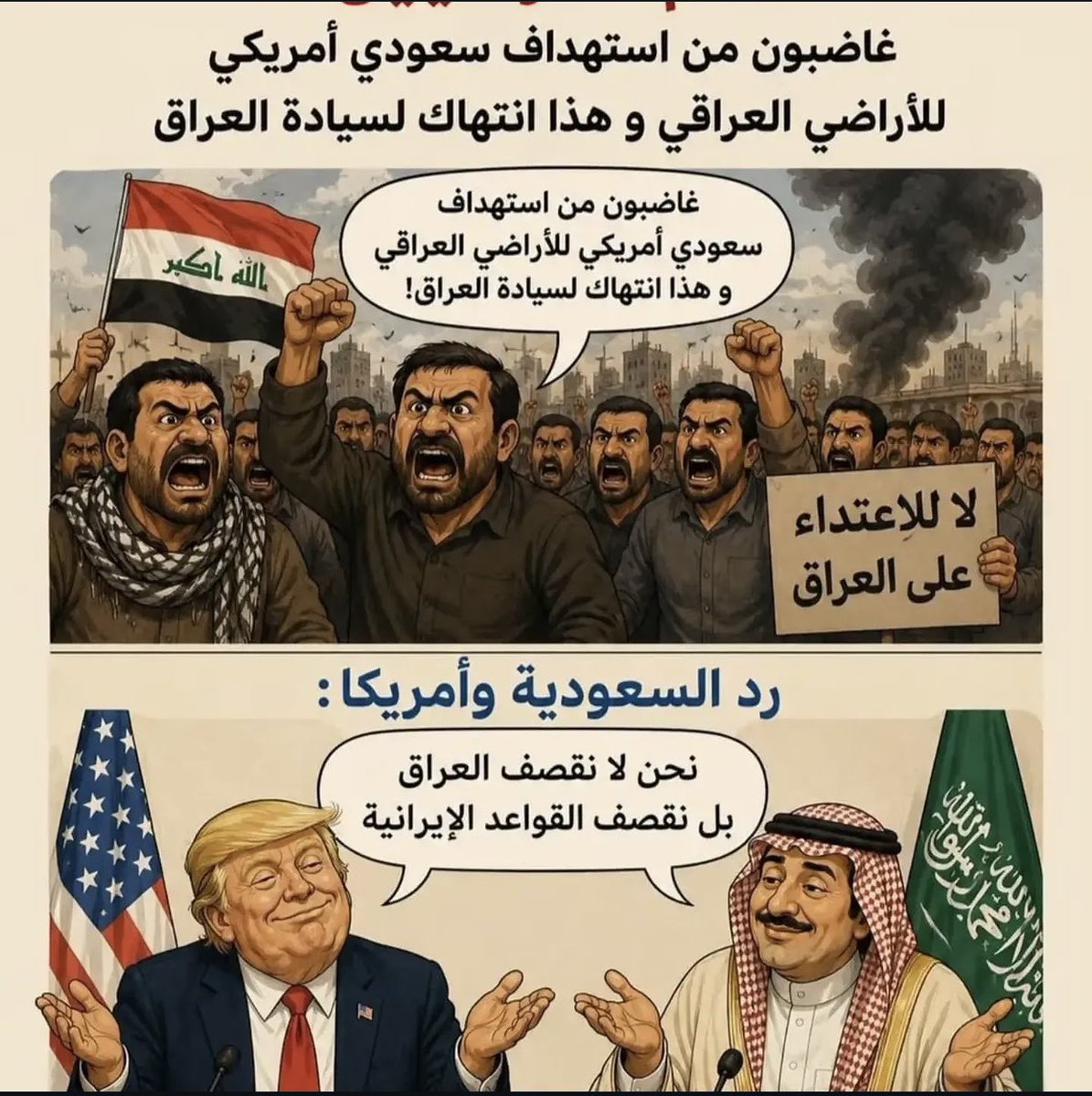 ladyreeeeem's tweet photo. نحن لا نقصف العراق بل نقصف القواعد الايرانية 
كفو ينطح كفو  يا اخوان نورة 
#السعودية_العظمى https://t.co/Oqg8pkq2tl