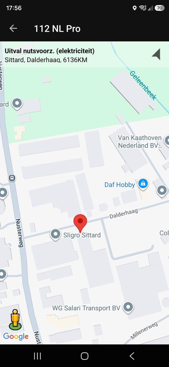 Inzet Brandweer bij Uitval Nutsvoorziening in Sittard