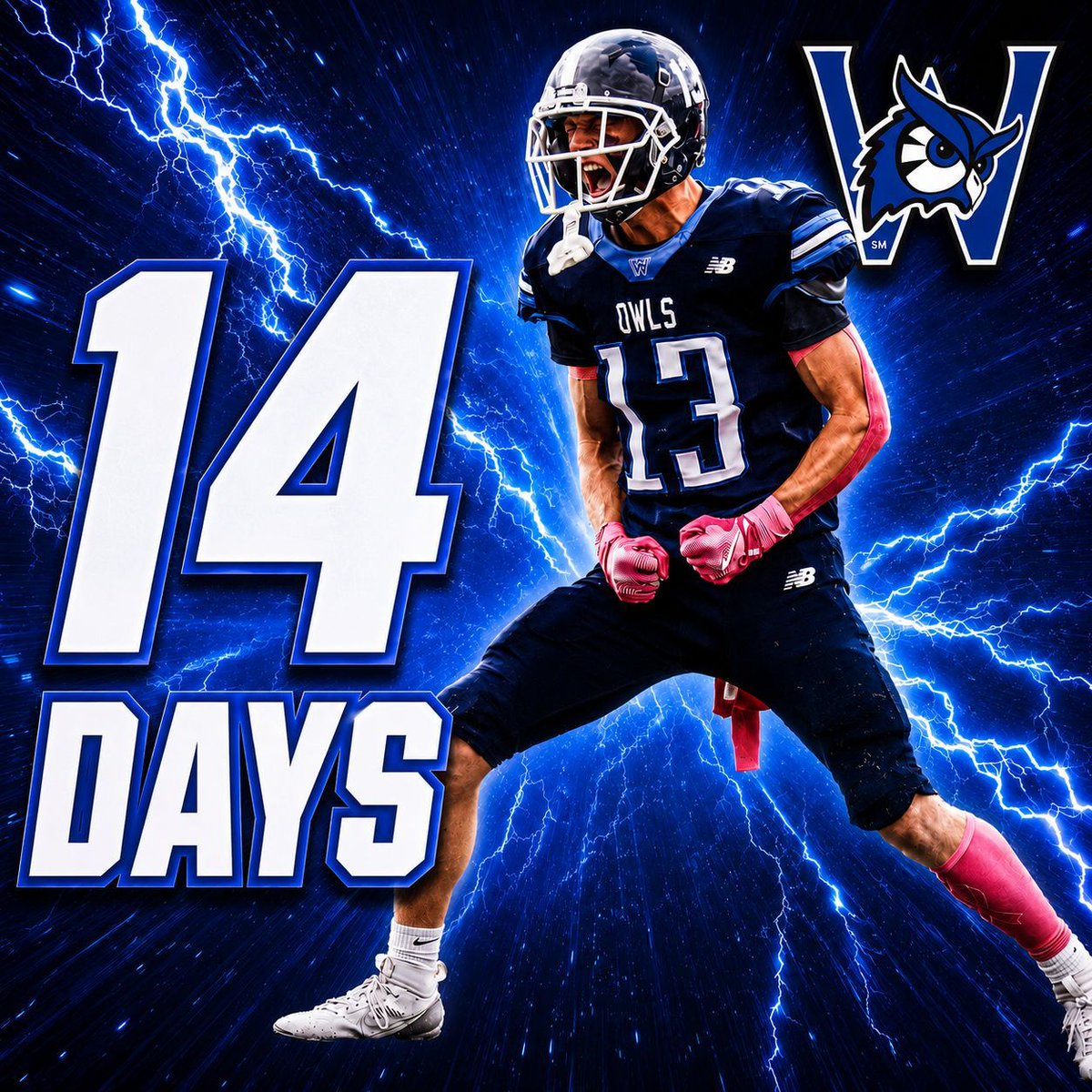 WestfieldOwls's tweet photo. Football in two weeks?! That's right! The Owls flock back to campus in 14 days to begin preseason training camp! The season opener is set for Saturday, September 5 at Castleton! #LetsGoOwls https://t.co/Eq39Z7TvJI