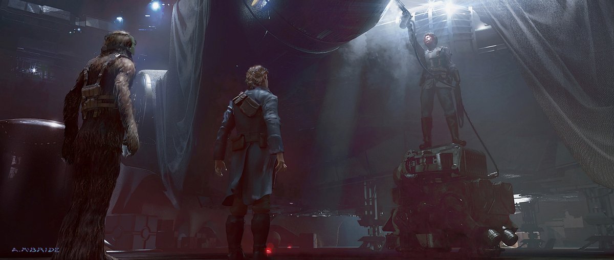 AlanIssacE's tweet photo. 【Concept Art】
Película: Han Solo: A Star Wars Story 🌌✨

Arte por Aaron McBride 🎨🔥 https://t.co/Xvh5WUEkox