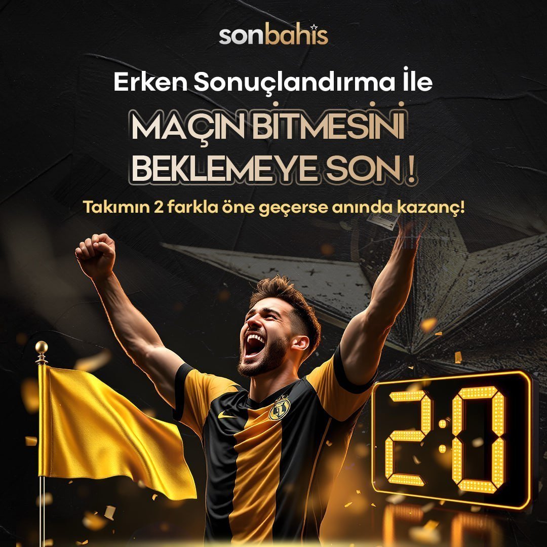 Sonbhsresmi's tweet photo. ⚽️SONBAHİS'TE MAÇ SONUNU BEKLEMEYE SON !

✔️Spor Bahislerinde ERKEN SONUÇLANDIRMA Aktif Edildi.

✅Sonbahis Ayrıcalığıyla En Yüksek Oranlar İle Takımın 2 Farkla Öne Geçsin, Anında Kazancın Hesabında!

Güncel Giriş
https://t.co/u2P0gxao6k https://t.co/mKJtFbYlWT
