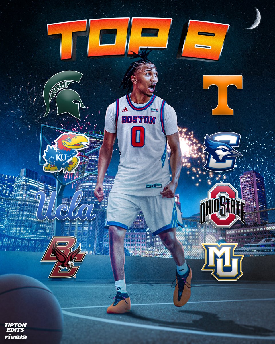 JoeTipton's tweet photo. NEWS: 4⭐️ Antonio Pemberton is down to eight schools, he tells @Rivals. 

The 6-1 point guard and top-35 overall recruit in the 2027 breaks down each of his finalists: https://t.co/foZ0xmiFIk https://t.co/5IRYp9ZLyx