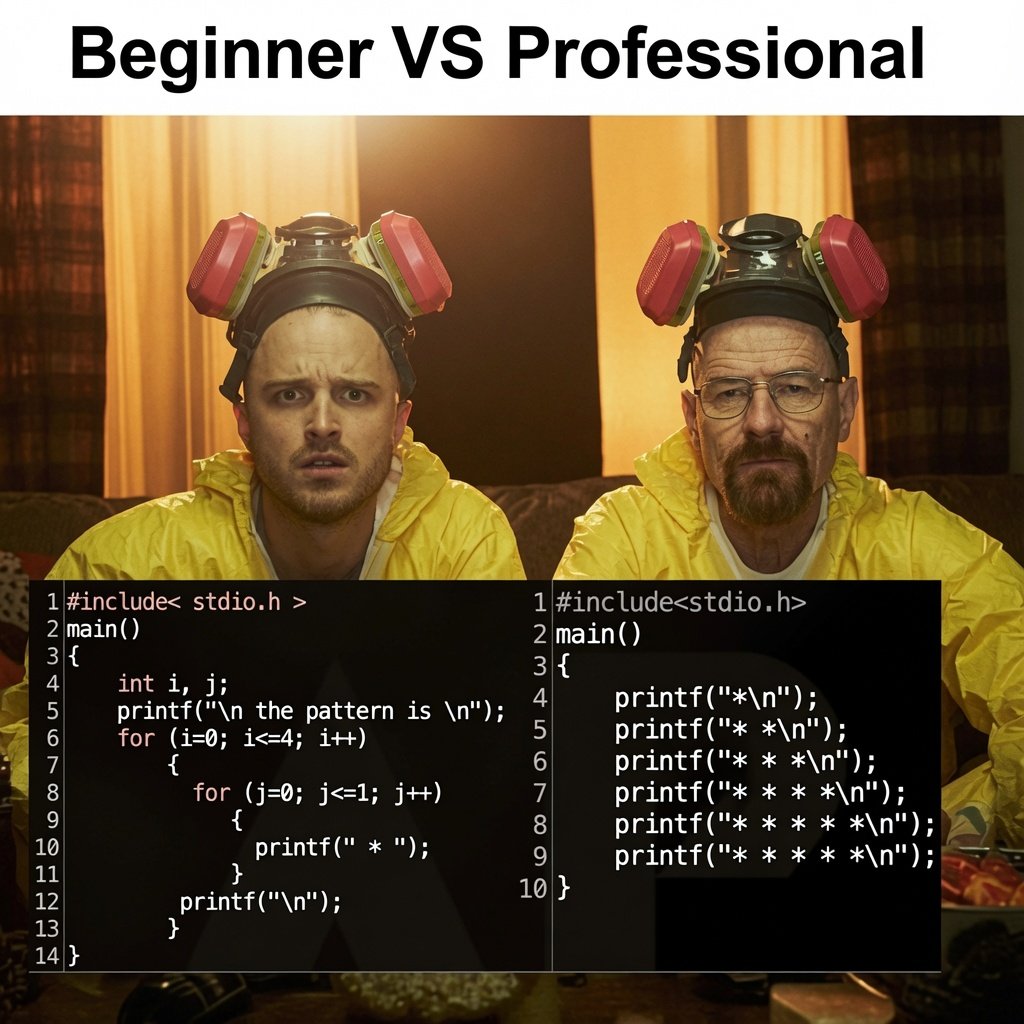 PythonPr's tweet photo. Beginner vs Professional https://t.co/0FQkFYjVAT