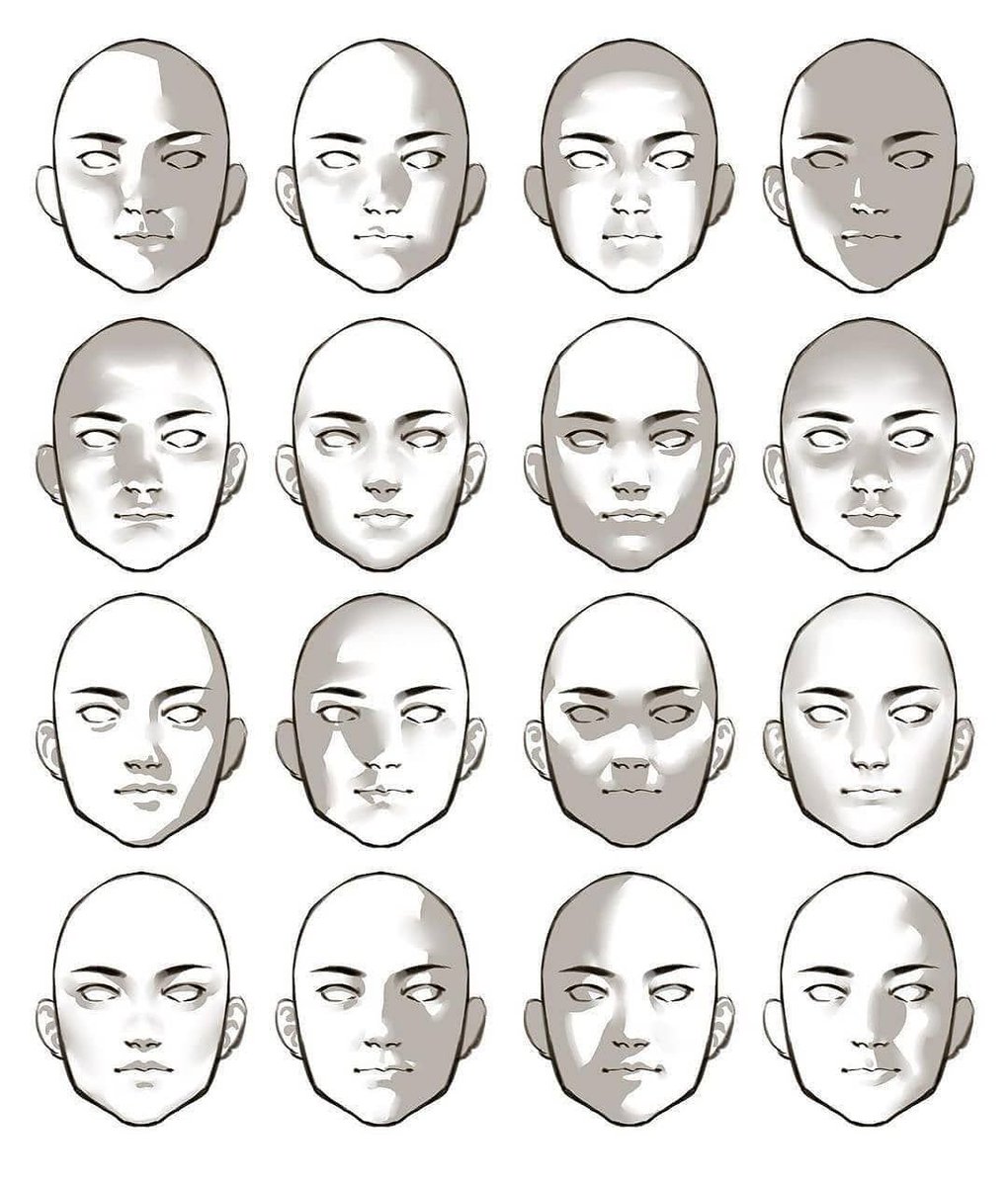 ArtHarbor_'s tweet photo. Practice light patterns, not random shading. https://t.co/0WpSVvJ6cj